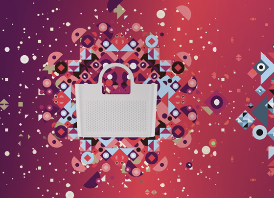 03 Polka shopping bag